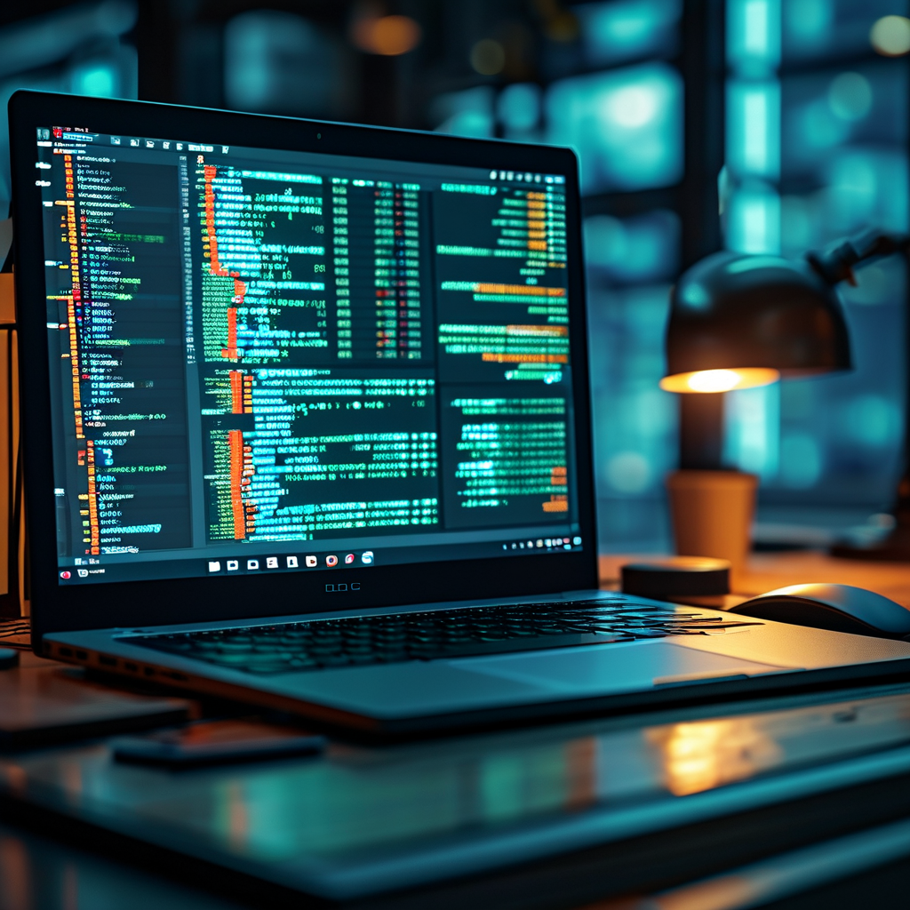 笔记本电脑开发者工作台