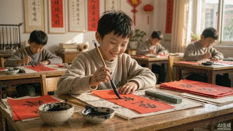 发“原价三千现价两千”家长划走?书法班用AI把孩子的变化写成招生帖-修愚