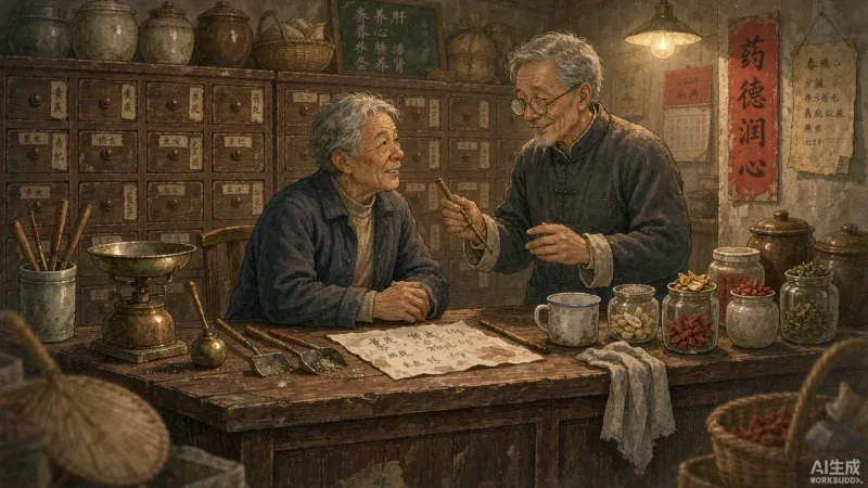 守柜台等客来？社区中药铺用AI写节气养生帖，附近老人把这儿当顾问-修愚