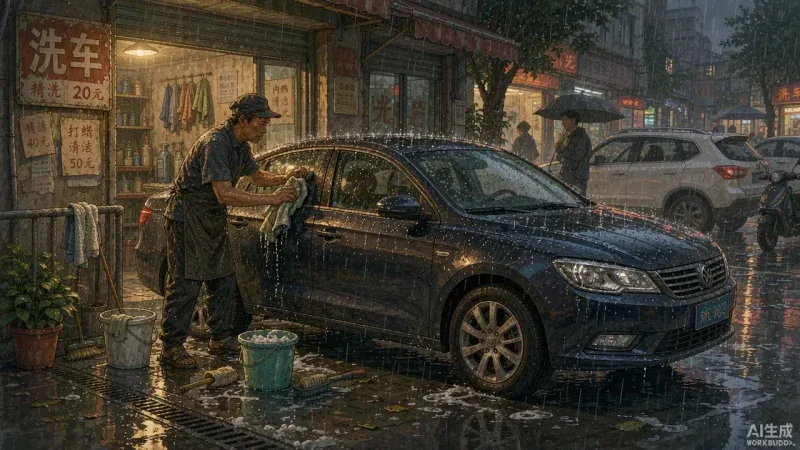发精装三室没人理？洗车店用AI记住老客该抛光了，下雨前群发一波月多两千-修愚