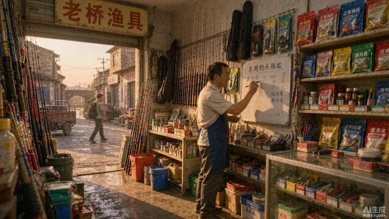 卖钩卖线客人只来一次？渔具店用AI写“本周哪片鱼口好”，钓友每周报到-修愚